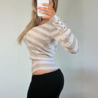 VINTAGE Pink striped jumper