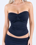 CARMEN BLACK STRAPLESS CORSET