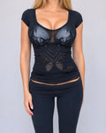Vintage black knit top