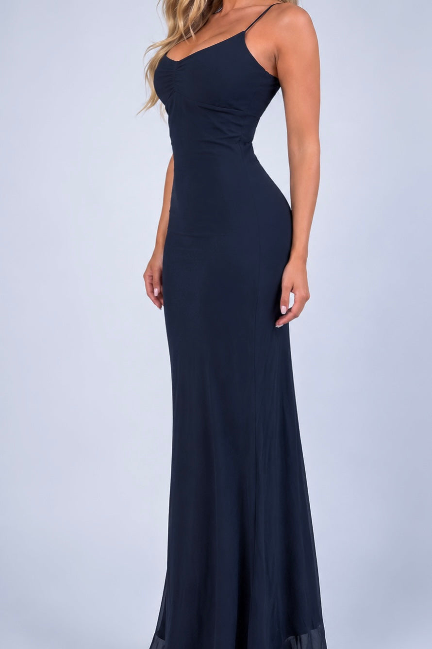 Vintage black maxi dress