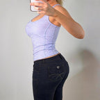 VINTAGE Purple lilac floral cami top