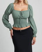 Vintage Guess Green top