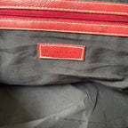 Worthington burgundy red faux leather handbag