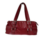 Worthington burgundy red faux leather handbag