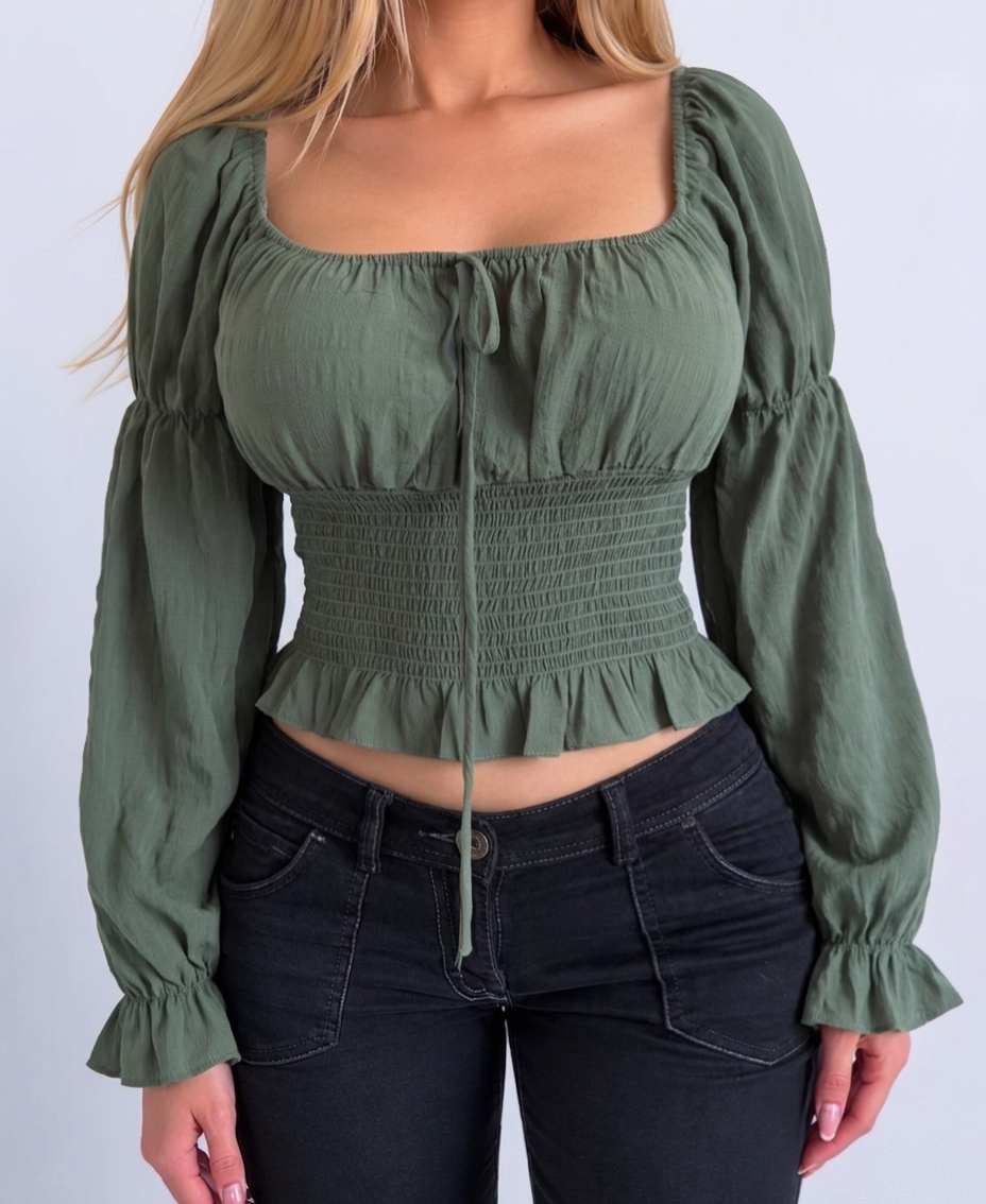 Vintage GUESS Green blouse top