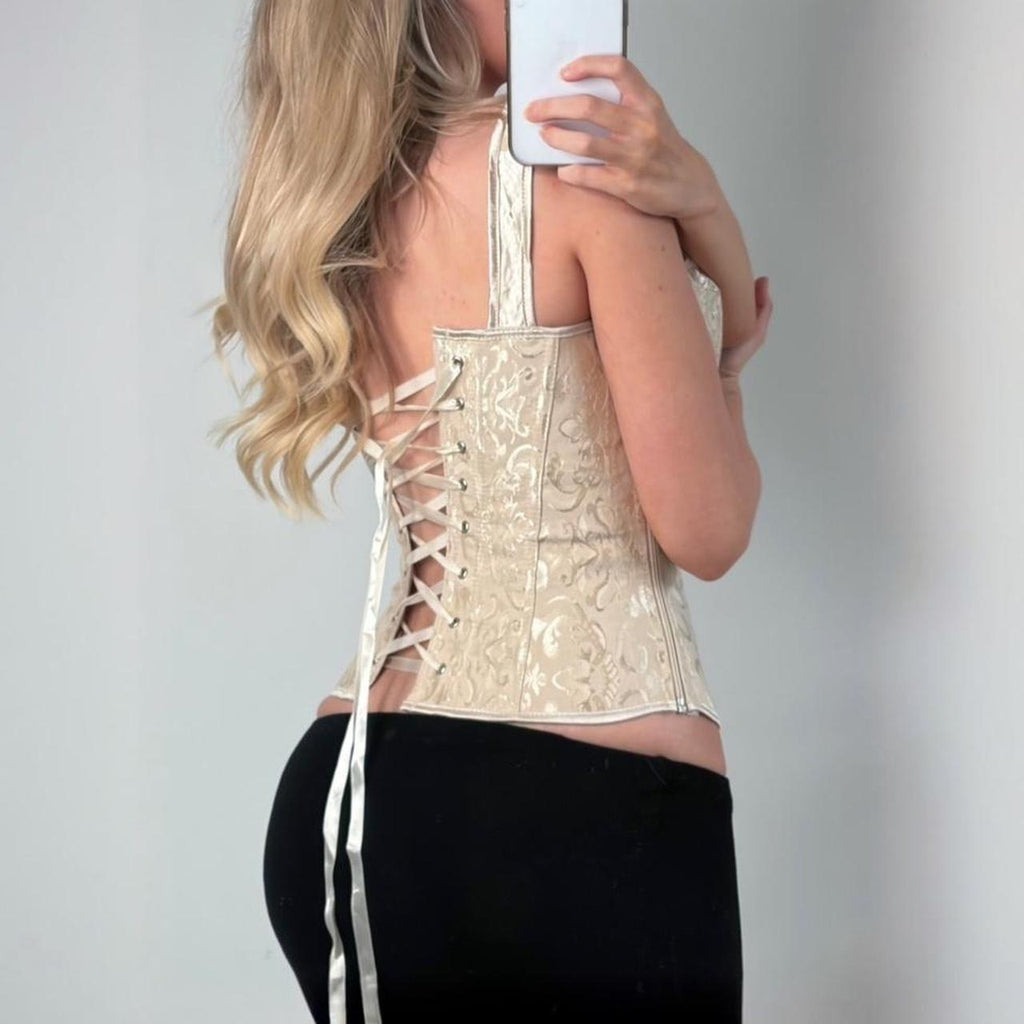 Cream corset top