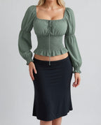 Vintage Guess Green top