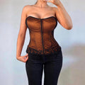 VINTAGE orange corset top