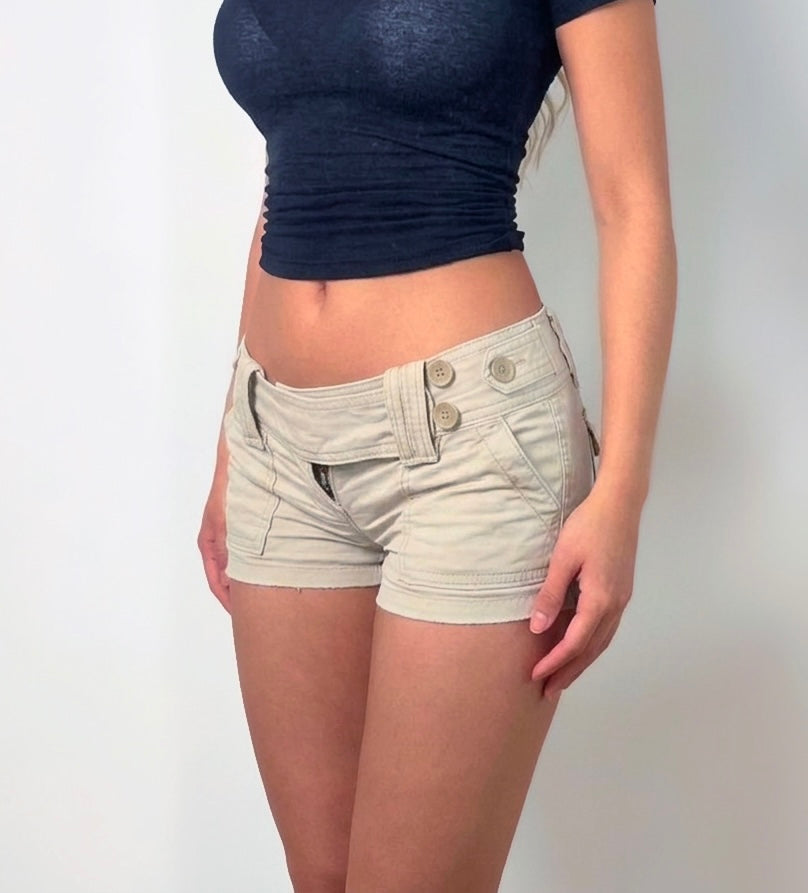 Vintage Abercrombie & fitch low rise mini shorts