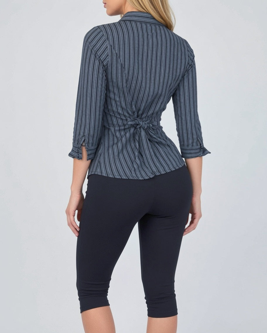 Vintage grey striped shirt