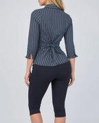 Vintage grey striped shirt