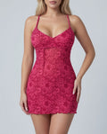 Vintage pink mini dress