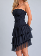Vintage strapless mini dress