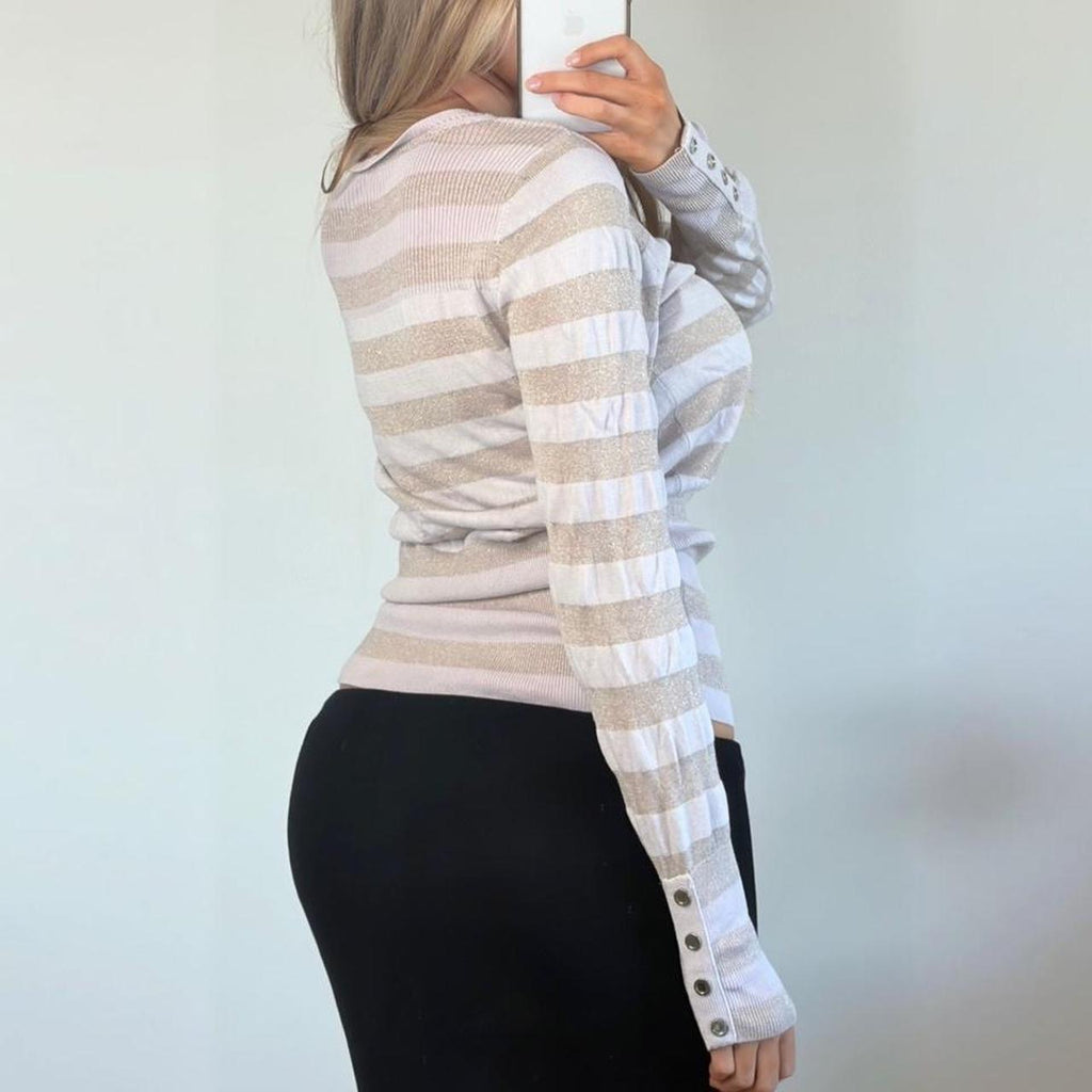 VINTAGE Pink striped jumper
