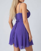 Vintage Jane Norman purple mini dress