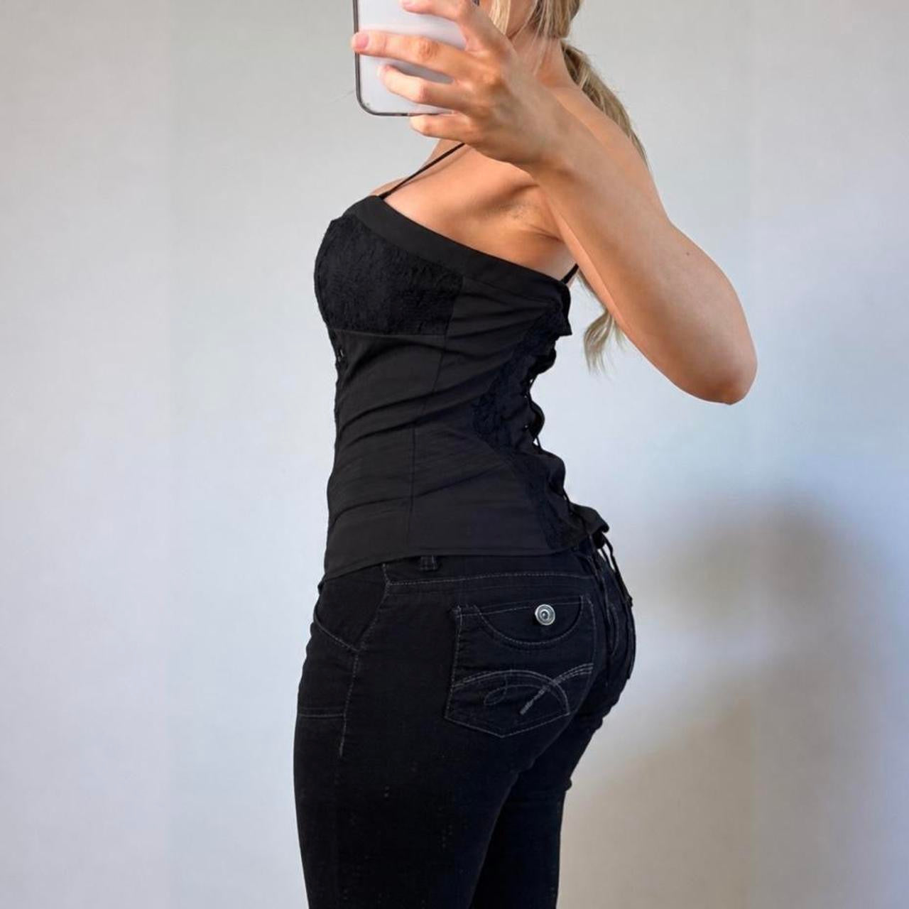 VINTAGE black corset top