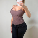 VINTAGE Purple 100% silk cami vest top