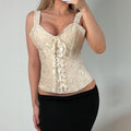 Cream corset top