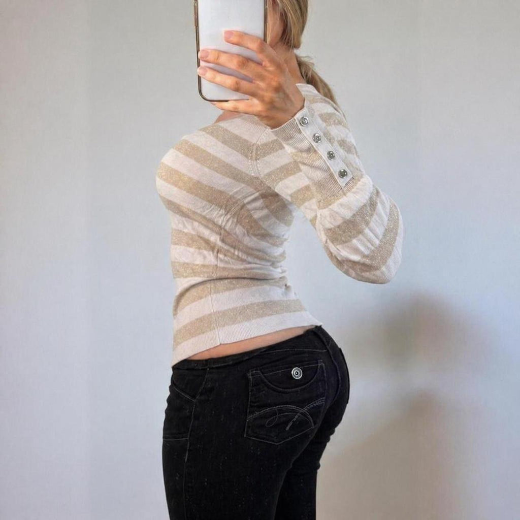 VINTAGE Pink striped jumper
