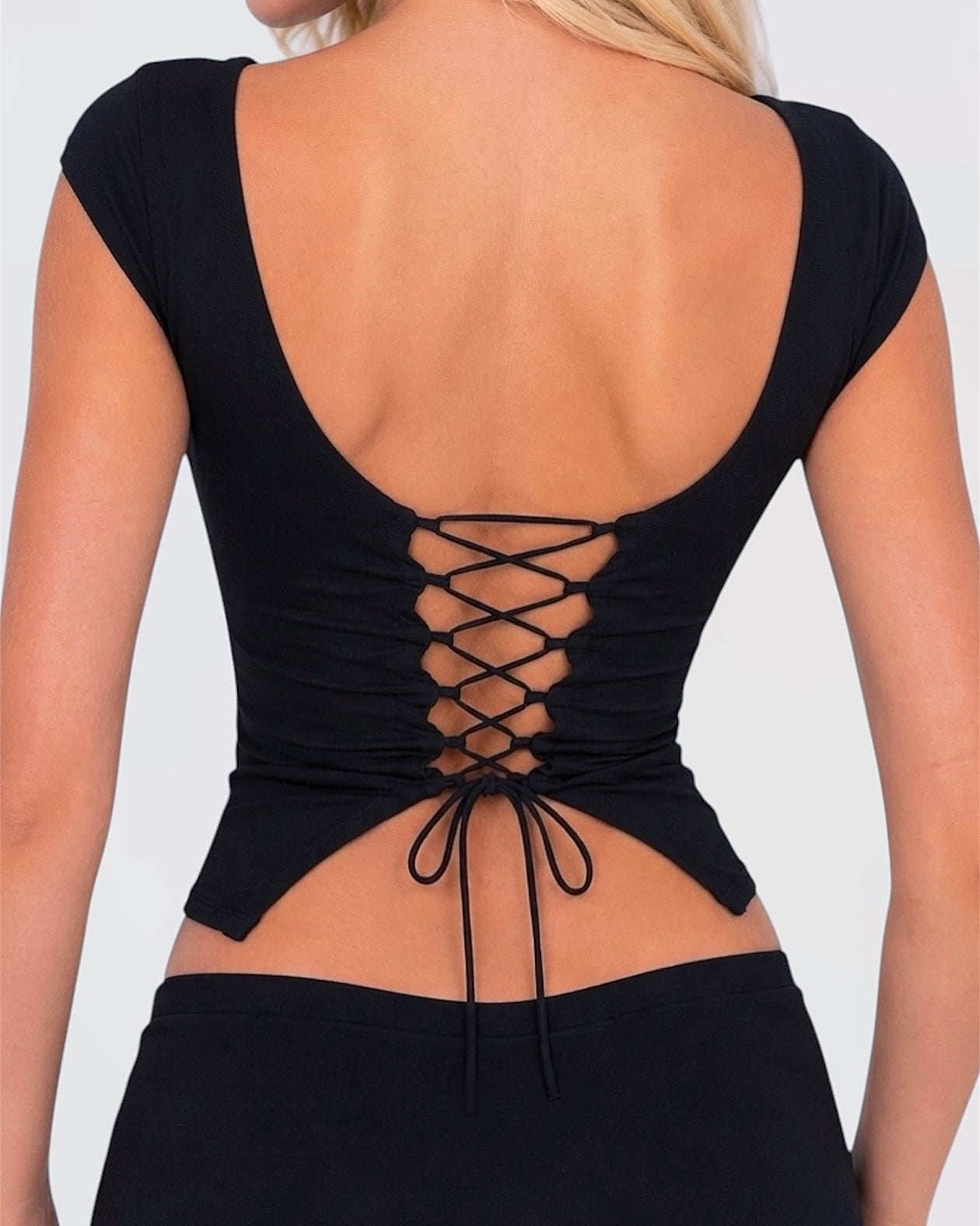 ARIADNE BLACK CORSET TOP