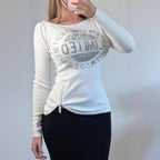 White knit jumper