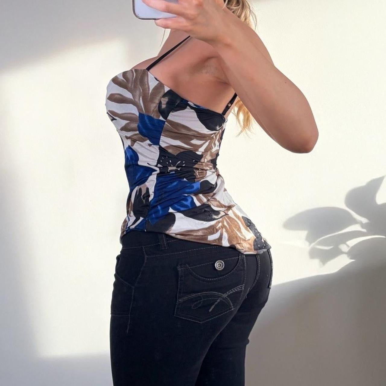 VINTAGE blue cami top