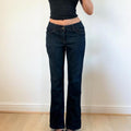 Navy blue denim jeans