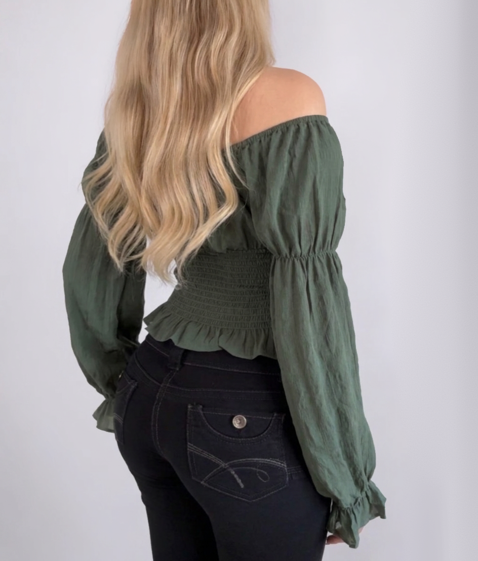 Vintage GUESS Green blouse top