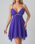 Vintage Jane Norman purple mini dress