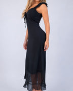 Vintage black maxi dress