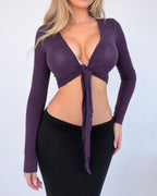 Vintage purple cardigan top