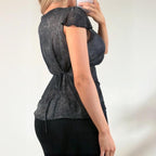 Grey tie top