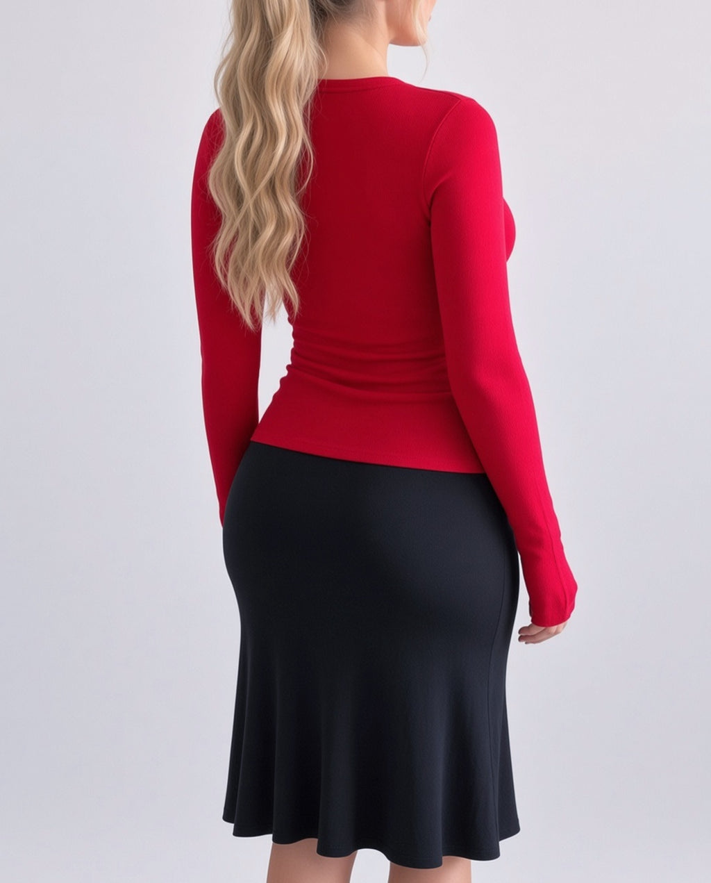 Vintage red cardigan top