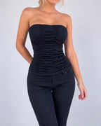 Vintage black strapless top