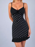 Vintage polka dot midi dress