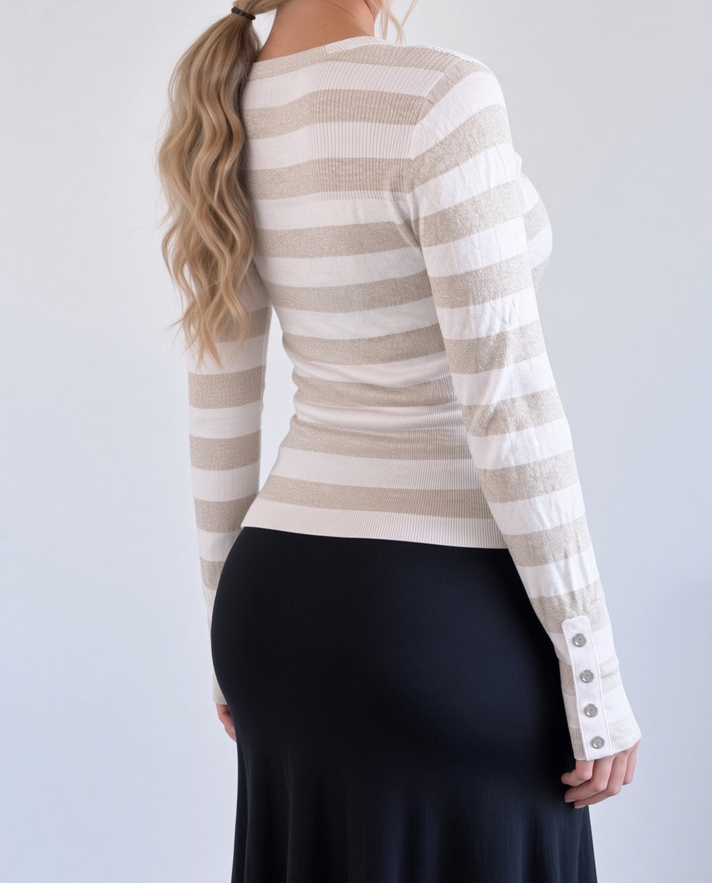 Vintage pink striped jumper