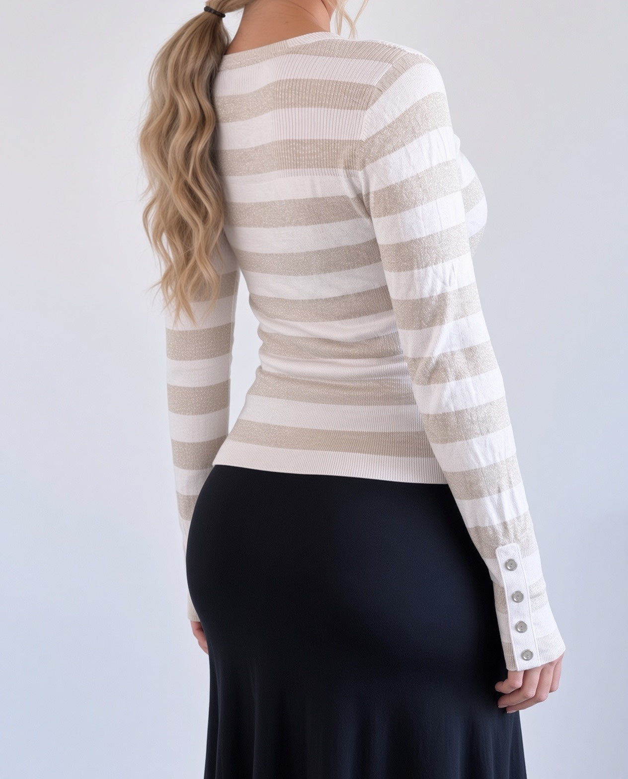 Vintage pink striped jumper