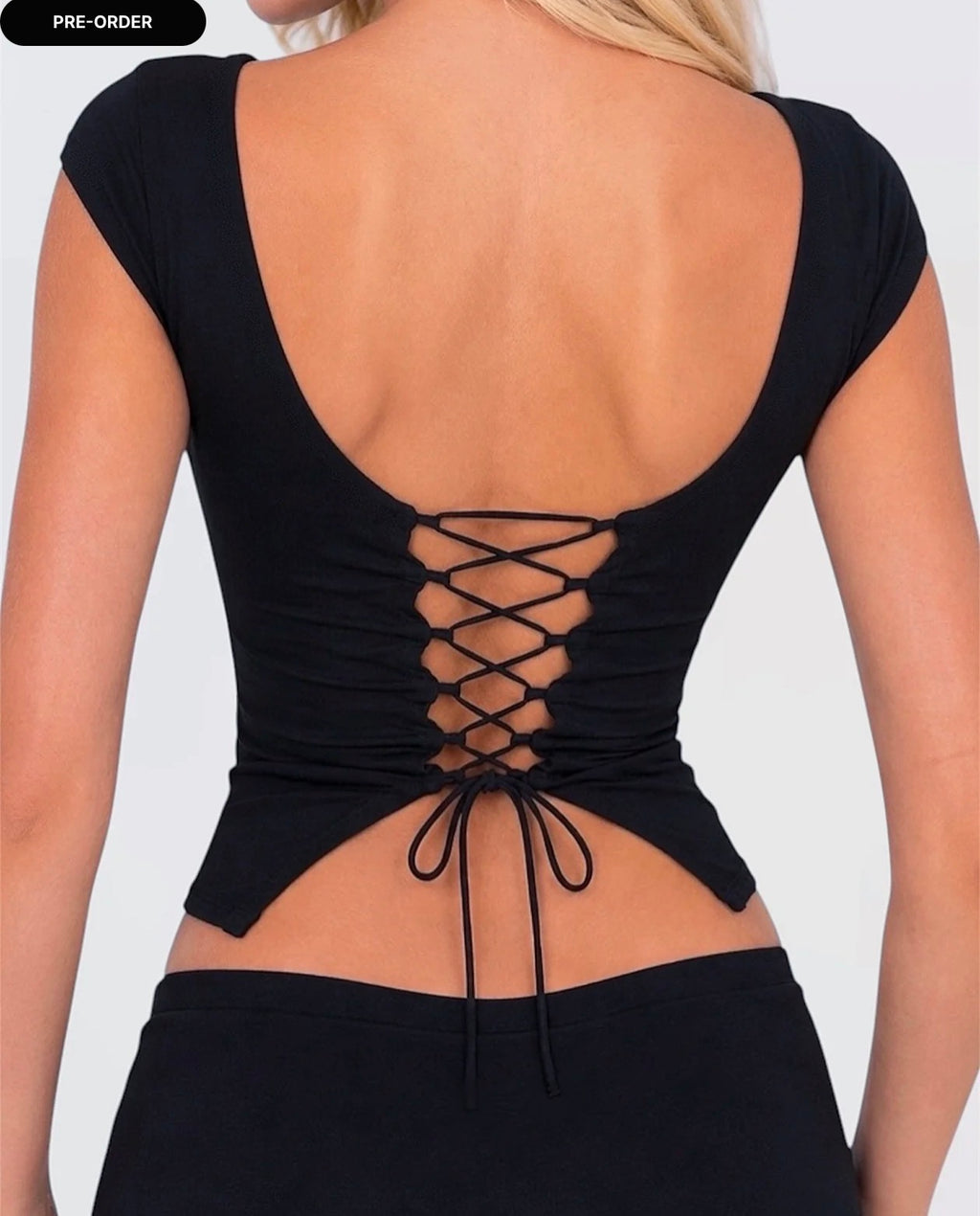 ARIADNE BLACK CORSET TOP