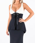 Vintage Jane Norman tie blouse top