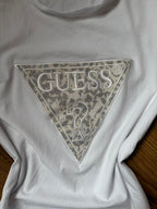 VINTAGE GUESS white baby tee t shirt