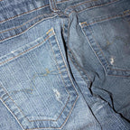 Blue low rise denim jeans