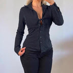Black button shirt