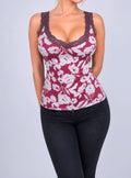 Vintage Pink floral cami top
