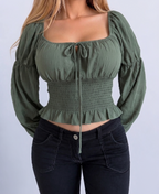 Vintage GUESS Green blouse top