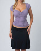 Vintage lilac ruched top