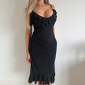 Black maxi dress