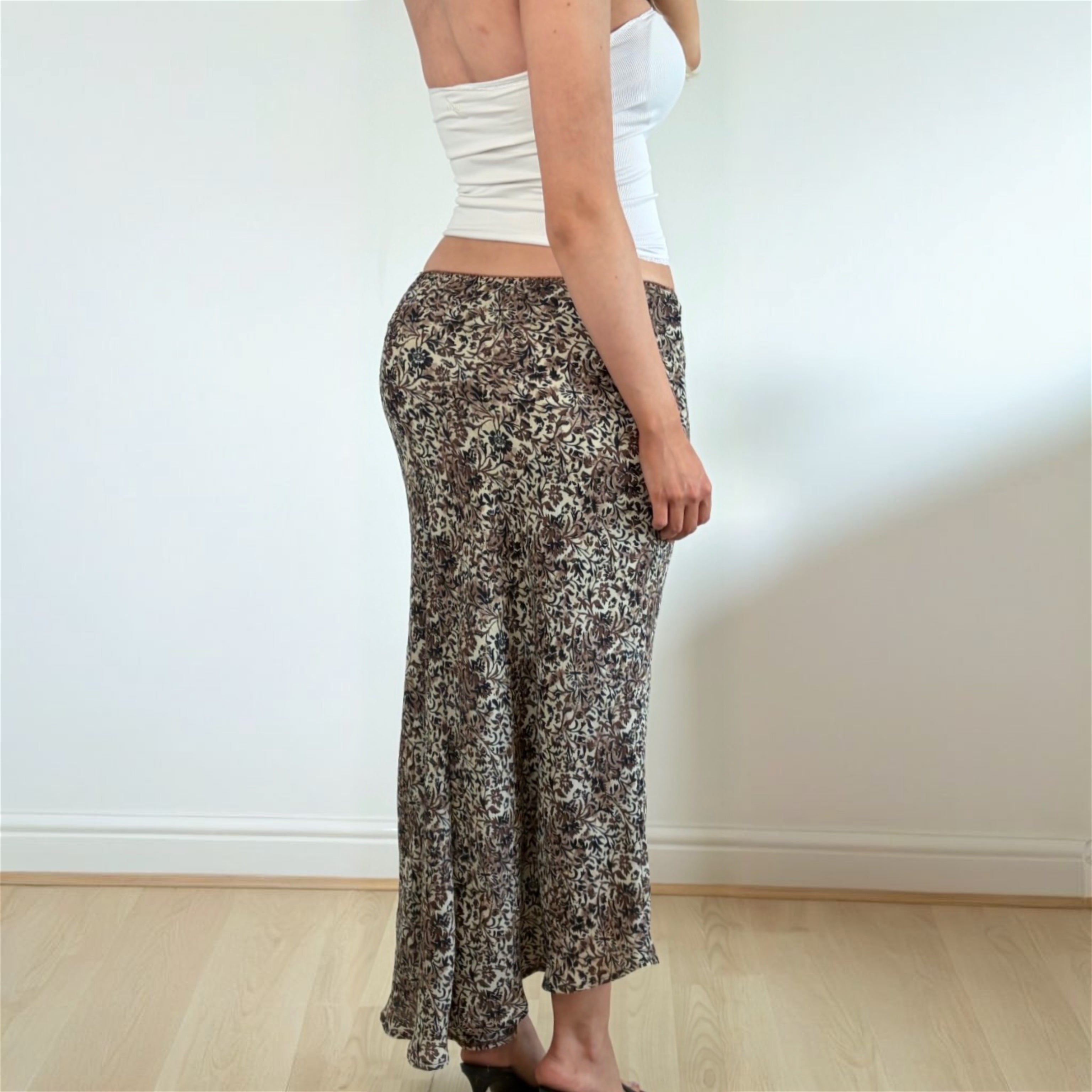 Leopard print maxi skirt