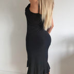 Black maxi dress