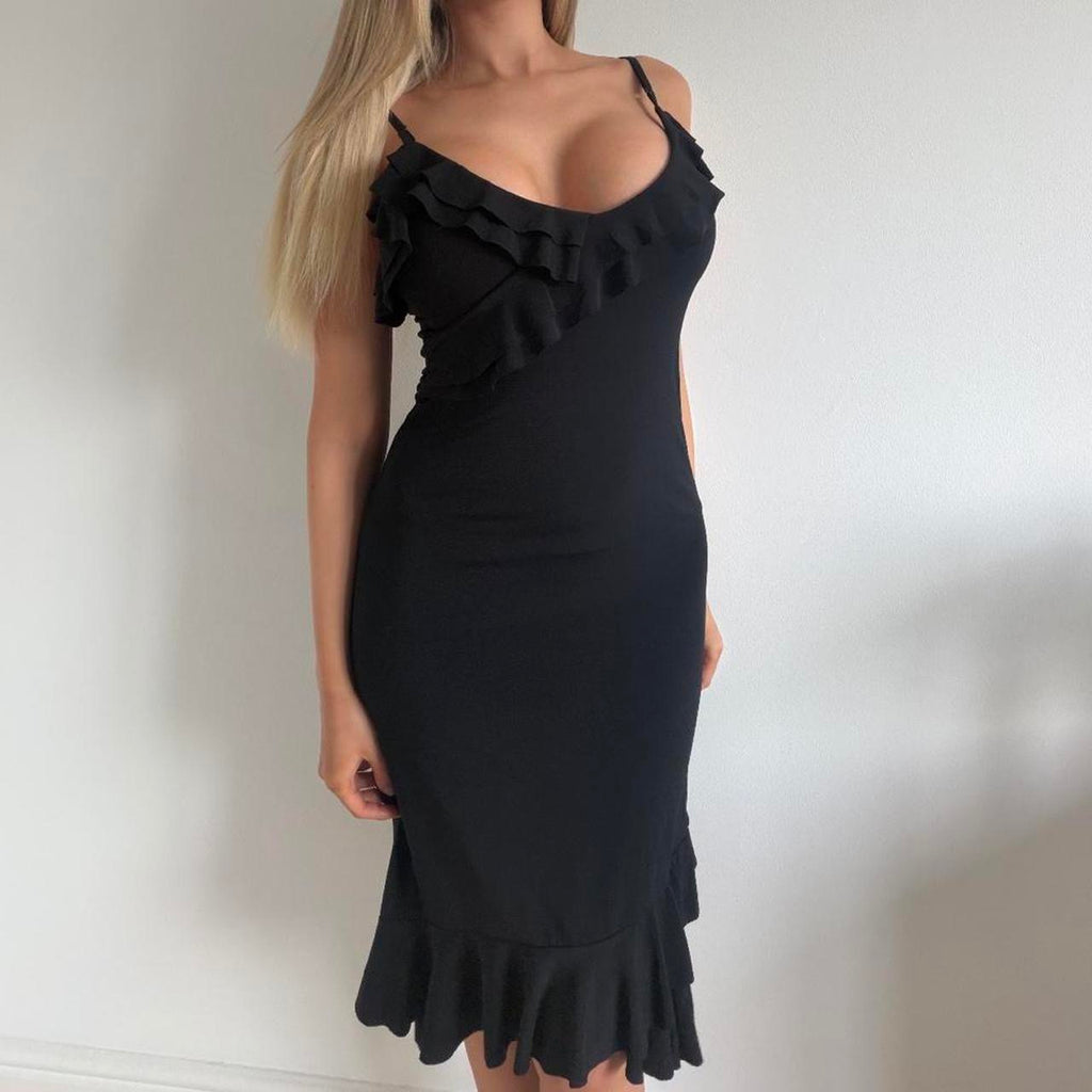 Black maxi dress
