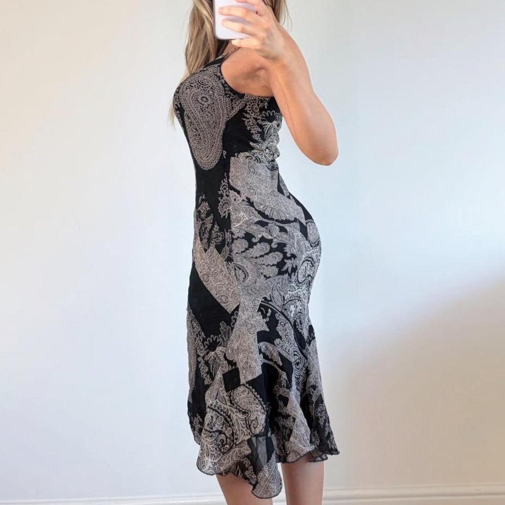 Patchwork maxi dress